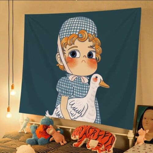 Ins Hanging Cloth Home Decor Party Backdrops Lovely Bear Background Wall Cloth Baby Shower Kids Birthday Party Decoration