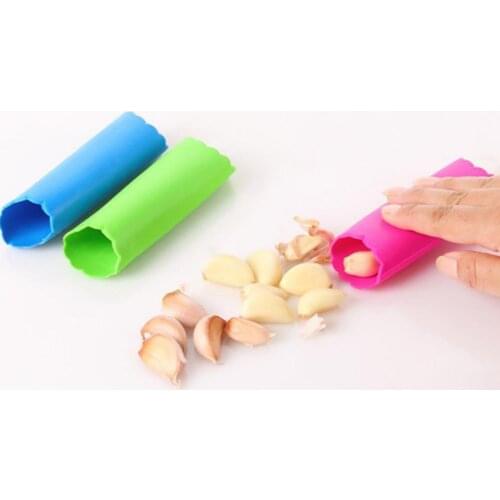 1pc New Peeled Garlic Tools Silicone Garlic Peeler Peeling Barrel Peel Kitchen Kitchen Color Random Easy Accessories Tool L1I9