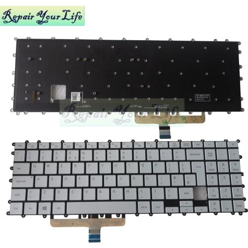 UK KR Backlight keyboard for Samsung Galaxy Book Flex NT950QCG-K38 15.6 GB British Korean silver Replacement keyboards new works