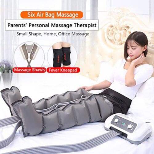 Leg Massage Machine Air Compression Feet Massager Wraps Foot Ankles Blood Circulation Massager Electric Body Massage