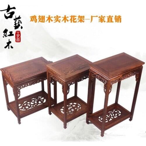 Mahogany furniture wenge rectangular flower Black and Purple ebony wood classical carved mahogany furniture indoor flower