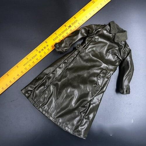 1/6 WWII German Armys Leather Long Coat Model for 12''Figures