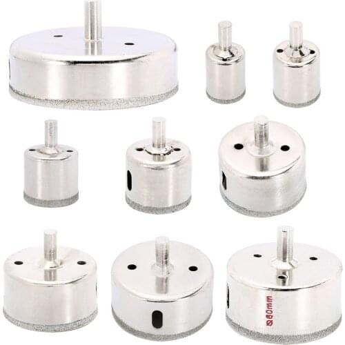 New Diamond Drill Bits Glass Tile Hollow Core Extractor Remover Tools Hole Saws for Glass Ceramics Porcelain Granite Drill Bit