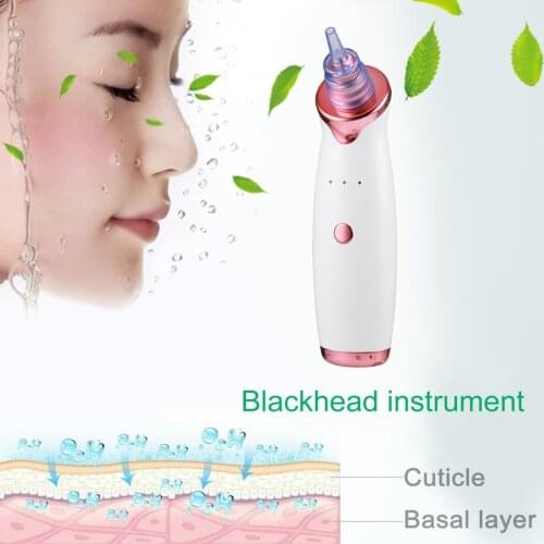 Rechargeable Vacuum Blackhead Remover Facial Vacuum Pore Cleaner Nose Acne Facial Skin Care Beauty Suction Device