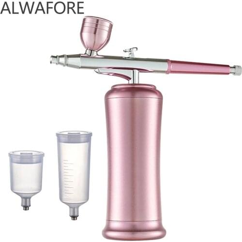 Portable Airbrush Compressor Kit USB Charge Air Compressor Spray Gun For Nail Art Face and Body Tattoo Make Up Paint Sprayer