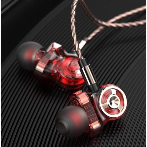Qkz/tingsheng Ck10 New Wired Headset Three-moving Coil Six-unit Mobile Phone Heavy Bass Headset In-ear Wired Headset