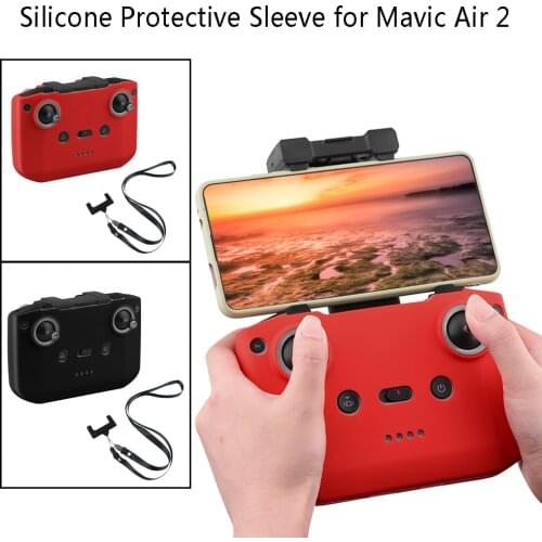Remote Controller Silicone Protective Scratch-proof Dust-proof Cover for Mavic Air 2/Mini 2 Drone Remote Control Accessories