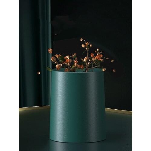 Luxury Simple Trash Can Nordic Creative Food Trash Can Living Room Bathroom Office Kosz Na Smieci Household Products DF50LJ