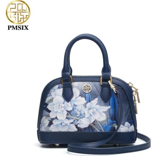 PMSIX New Luxury Women Handbags Fashion Silk Printing Shoulder Bags Designer Crossbody Bags Famous Brand Bags 2020