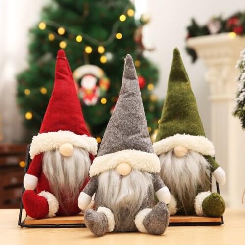 Christmas Decorations Santa Claus Faceless Baby Doll Window Decoration Christmas Supplies Nordic Style Decoration