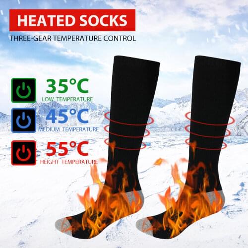 Thermal Cotton Heated Socks Men Women Battery Case Battery Operated Winter Foot Warmer Electric Socks Warming Socks