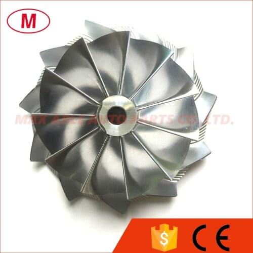 T04B 409179-0028 59.00/76.13mm 11+0 blades High Performance Turbo Billet Compressor wheel/Aluminum 2618/Milling compressor wheel