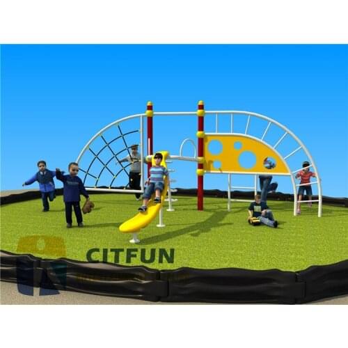 Funny kids outdoor playground gym climbing structure OP14-136A
