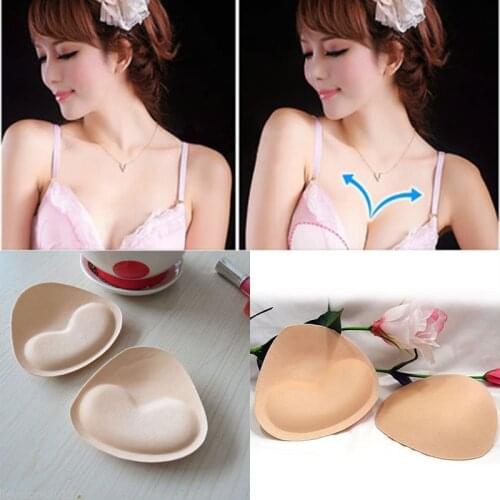 Lady Sexy Triangle Bikini Insert Push Up Padded Breast Enhancer Bra Super Boost 1 pair of pads Super soft triangular shaped swim