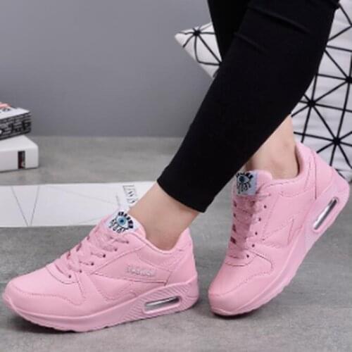 Winter Fashion Women Casual Shoes Leather Platform Shoes Women Sneakers Ladies White Trainers Light Weight Chaussure Femme