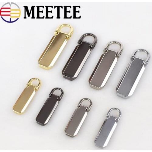 10Pcs Detachable 3# 5# Metal Zipper Pullers for Zipper Sliders Head Repair Kits Zip Pull Tab DIY sewing Accessories