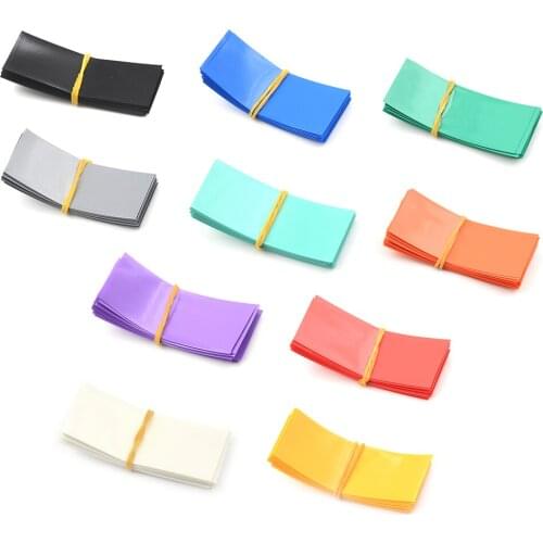 20PCS Li-ion 18650 Battery Wrap PVC Heat Shrink Tubing Precut Choice Size 30*70mm Battery Film Tape Battery Cover Whosesale