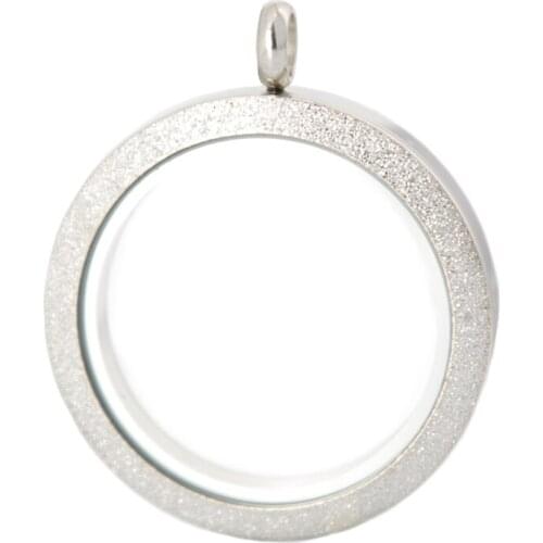 2015 Hot sale 30mm screw 10pcs MATT stainless steel Memory living glass locket pendant , glass locket floating charms for Women