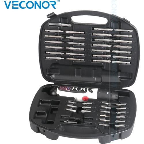 Mini Electric Screwdriver Kit Cordless Power Driver Tool 6V Dry Battery Powered With Screwdriver Bits