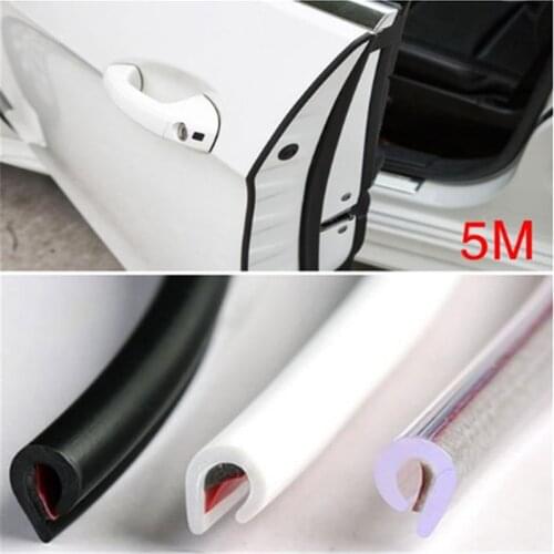 5m Auto Universal Car Door Edge Rubber Scratch Protector Moulding Strip Protection Strips Sealing Anti-rub DIY Car-Styling