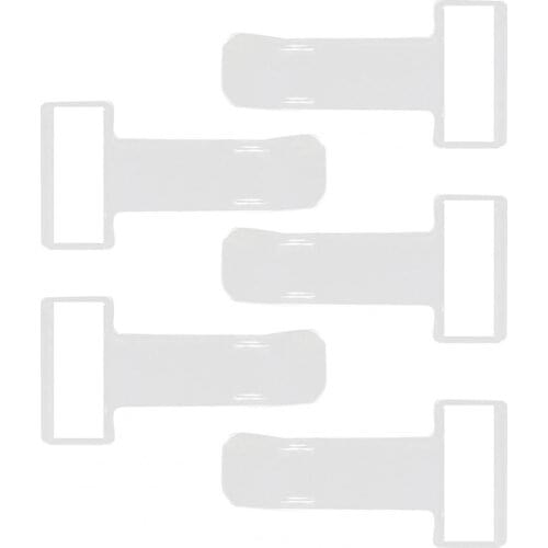 5Pcs Receipt Hloder Easy to Use Adhesive Transparent T-shape Receipt Holder for Car