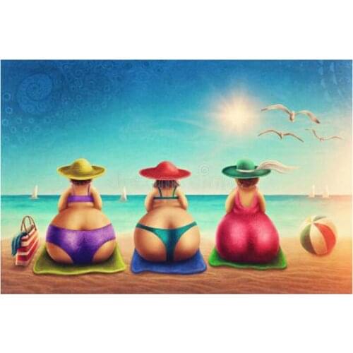 5D DIY Full Round/Square Diamond Painting Pretty Busty Woman Cross Stitch 3D Embroidery Rhinestone Mosaic Home Decor Art Y379