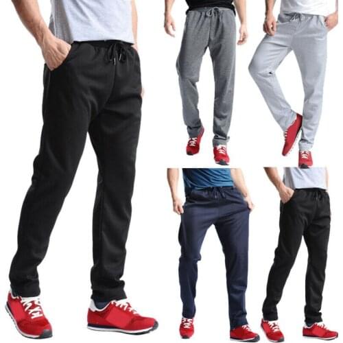 Men Sports Pants Trousers Jogging Joggers Sweatpants Tracksuit Long Pants Spring Autumn Fashion Loose Large Straight-Leg Pants