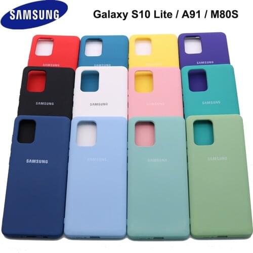 Galaxy S10Lite Case Samsung A91 Silky Silicone Cover High Quality Soft-Touch Back Protective Galaxy M80s S10 LITE