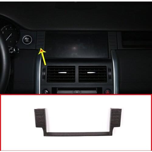 Oak Wood Grain Style ABS Car Navigation Decoration Frame Trim For Land Rover Discovery Sport 2015-2019 Accessories