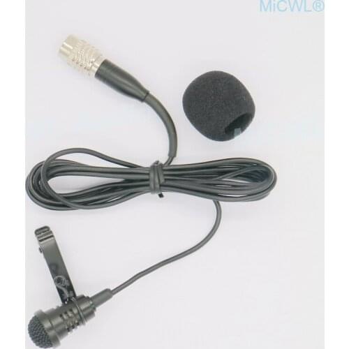 Cardioid Tie Clips Lavalier Microphone For Audio Technica Wireless Lapel BeltPack Transmitter