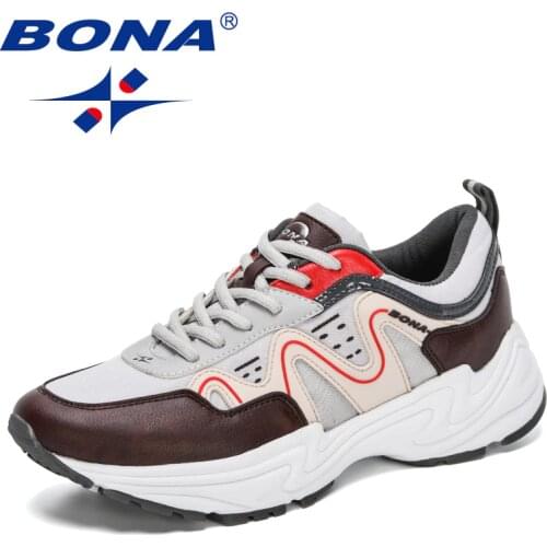 BONA 2021 New Designers Classics Running Shoes Men Large Size Sneakers Comfortable Walking Jogging Shoes Man Sport Footwear