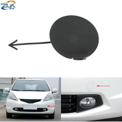 ZUK Front Bumper Towing Hook Cover For HONDA FIT JAZZ 2009 2010 2011 GE6 GE8 Front Hauling Hook Hole Cap Without Painted