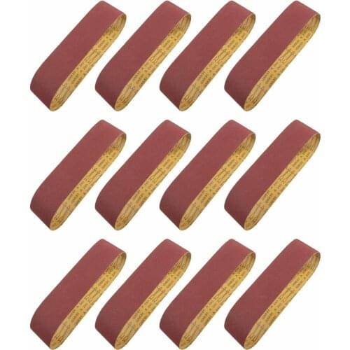 4x36 Inch Belt Sander Sanding Belts 12PCS Aluminum Oxide Belt Sandpaper Assorted