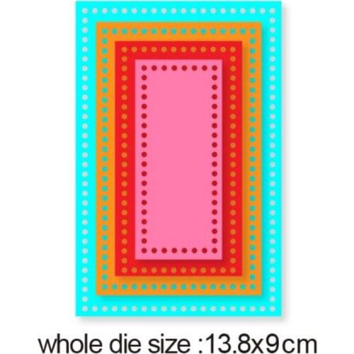 Metal cutting dies cut die mold pierced rectangle frame decoration Scrapbook paper craft knife mould blade punch stencils dies