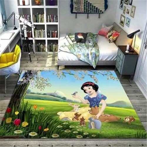 Cute 80x160cm Kids Playmat Princess Carpet Living Room Children Rug Kids Room Carpet Baby Activity Center Disney Kitchen Mats