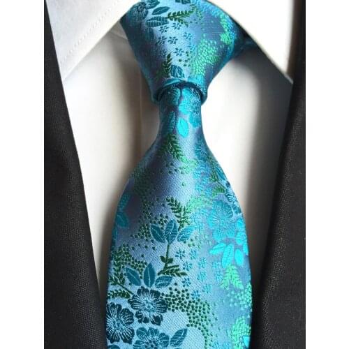 Fashion Men Floral Tie Unique Wedding Party Necktie with Embroidery Flowers Cravate