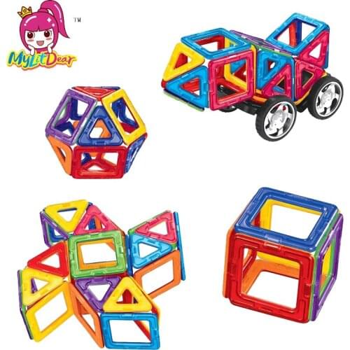 MylitDear New 26Pcs Magnetic Designer Building Blocks Models Building Toy Plastic DIY Bricks Children Learning Educational Toys
