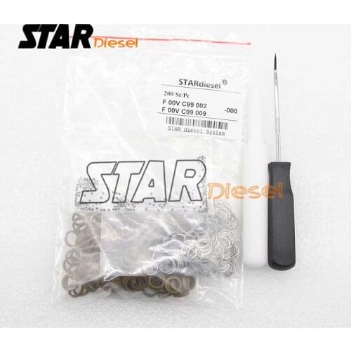 Cheap Price Injector Ball F00VC99002 +F00VC05009 Common Rail Repair Kits 200pcs Ceramic ball 1.5mm seal rings