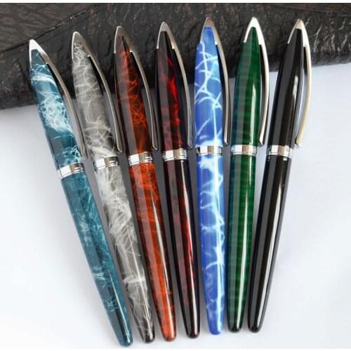 FOUNTAIN PEN 2017 NEW JINHAO 156 ELEGANT FINE NIB BLUE MARBLE BROWN GREY GREEN BLACK WINE 7 COLORS FOR CHOICE OFFICE STATIONERY