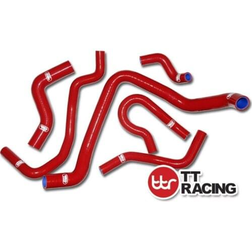 SA1303CRE- Honda Civic D15 D16 EG EK Silicone Radiator Heater Hose Kit Pipe 92-00 RED
