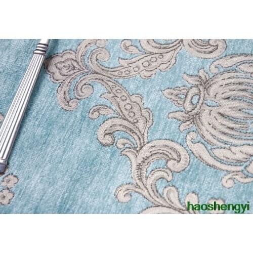 Blue silver western-style placemats, high-end luxury cloth placemats