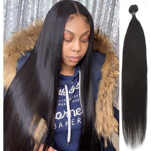 Synthetic Straight Hair Bundles 24 inches 4 Bundles All In One Pack High Temperature Heat Resistant Synthetic Fiber 200g Pack