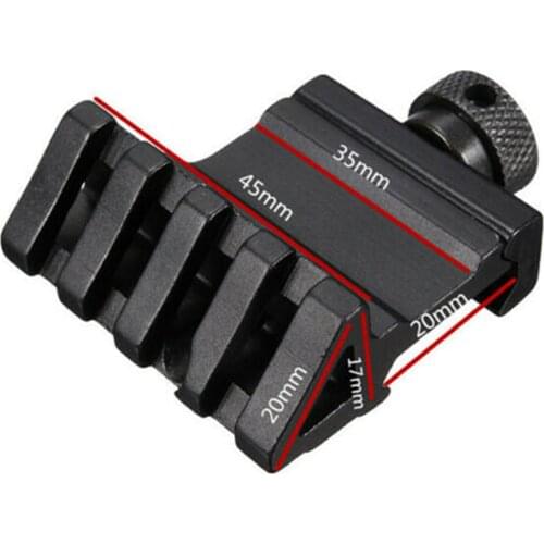 45 Degree Offset Red Dot Laser Light Mount For Rifle Scope Sight 20mm Picatinny Weaver Rail Shooting Tactics