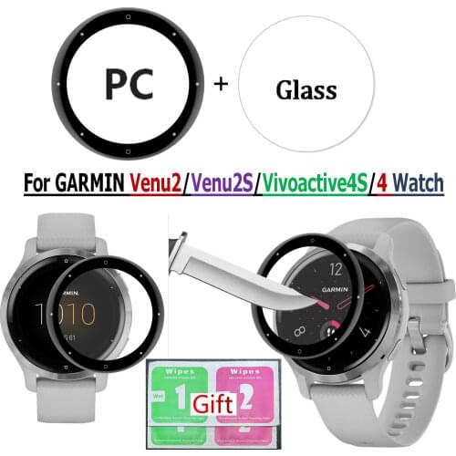 Tempered Glass 2.5D 9H HD Clear Film For Garmin Venu 2/Vivoactive4 Watch Bracelet Screen for Venu2S/Vivoactive4S Protector Case