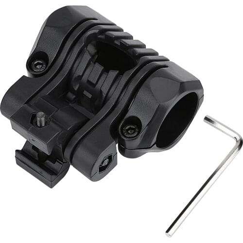 Helmet Flashlight Clamp Clip Mount LED Flashlight Holder Front Light Clip Adaptor Outdoor Sports Cycling Headlight Clip Holder