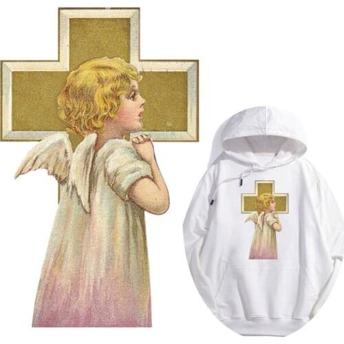 Iron Sticker Angel Patches For Dress Heat Transfers Stickers A-level Washable Iron-On Transfers For Clothing Patches Appliques