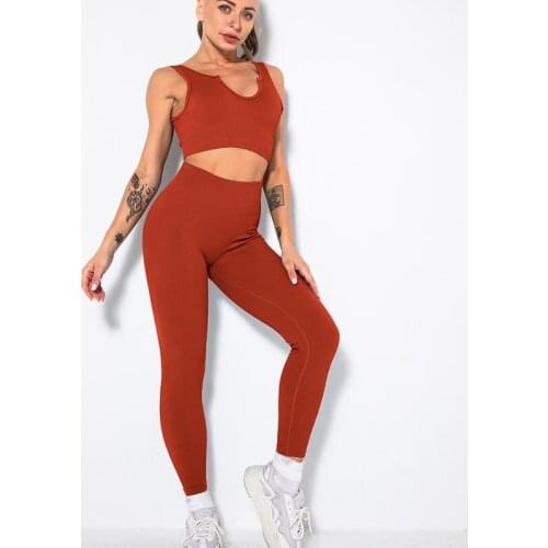 Women Yoga Sets Fitness Sports Bras Vital Seamless Leggings Gym Wear Running Clothing Workout Gym Suits Sport Clothes