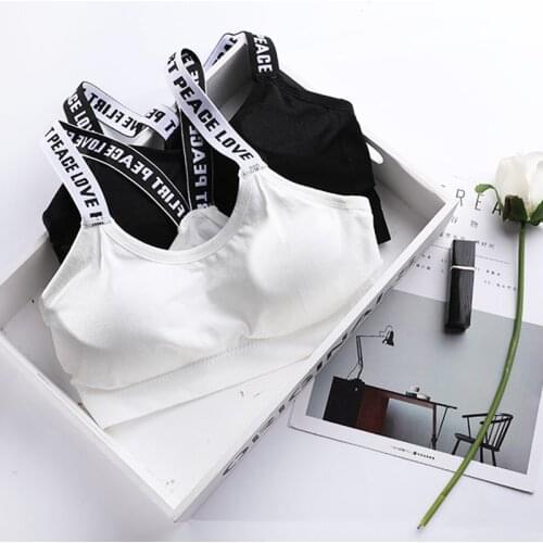 Women Sport Bra Fitness Top Letters Yoga Bra for Cup A-D Running Gym Wear Underwear Fitness Crop Top Women Push Up Sports Bras