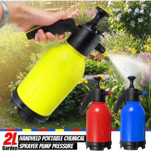 2L Handheld Portable Chemical Sprayers Pump Pressure Garden Water Bottle Tool