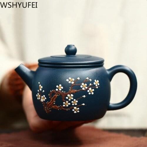 Yixing tea pot purple clay teapot Chinese handmade Zisha Tea set Raw ore custom Authentic Teaware Tea ceremony gifts 180ml